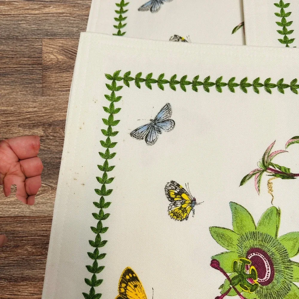 Portmeirion 4 Piece Placemats Reversible Botanical Print